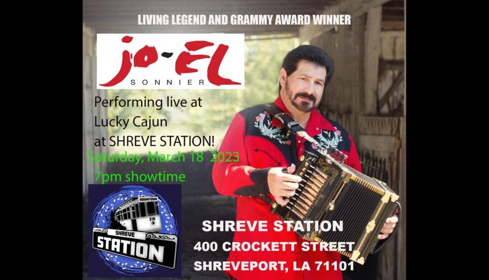 Cajun legend Jo-El Sonnier will have the crowd at Shreve Station dancing Saturday night.