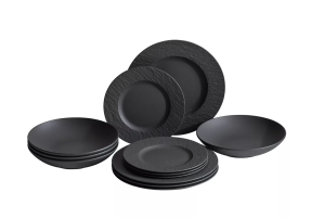 Villeroy & Boch Manufacture Rock 12-Pc. Dinnerware Set