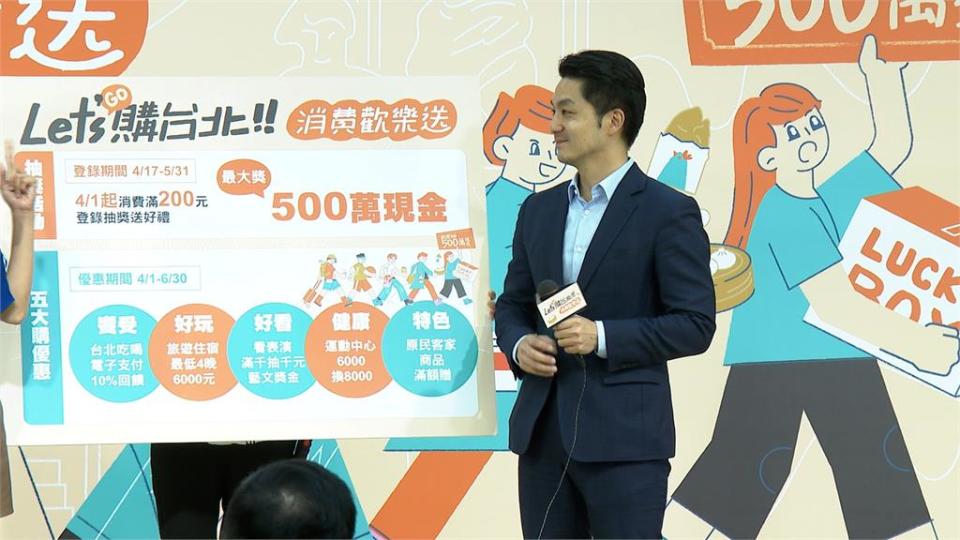 拿200元抽現金！蔣萬安首動用二備金　拚為北市帶來30億商機