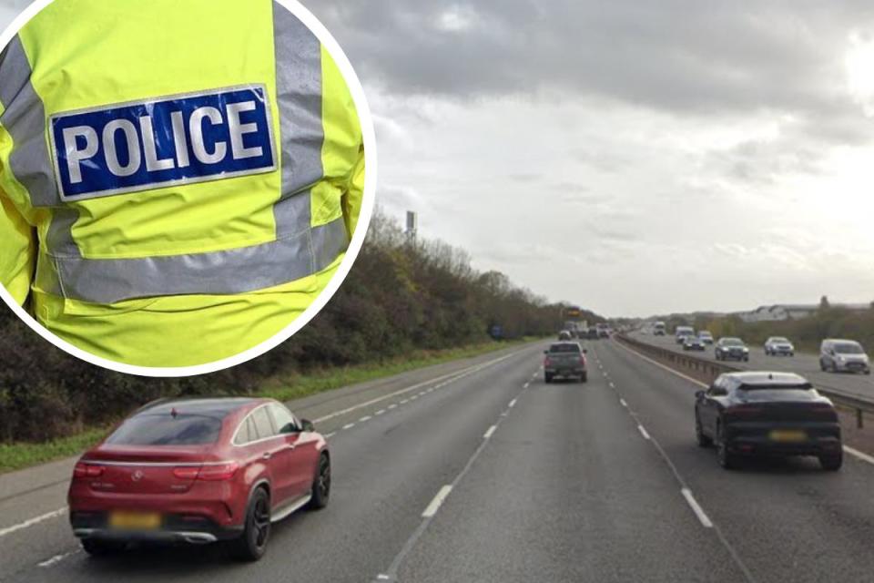 The driver was arrested on the M40 near the Banbury Interchange i(Image: File/Google Maps)/i