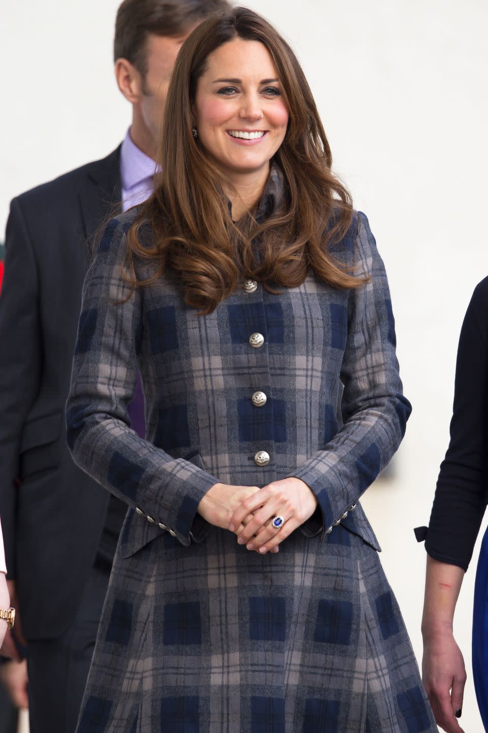 <p>Kate Middleton also loves bundling up in plaid once the weather cools off.</p>