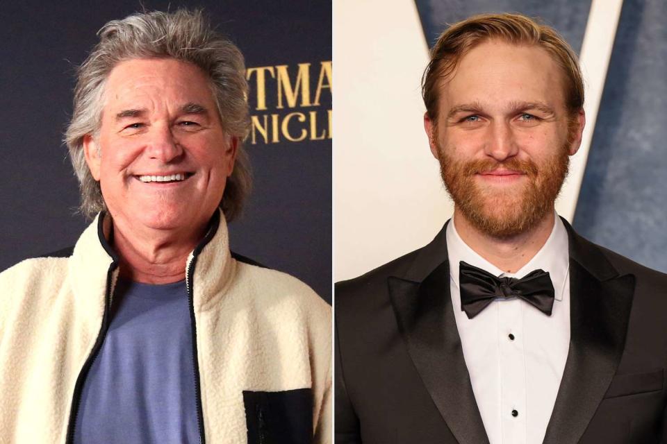 <p>Jesse Grant/Getty; Amy Sussman/Getty</p> Kurt Russell and Wyatt Russell