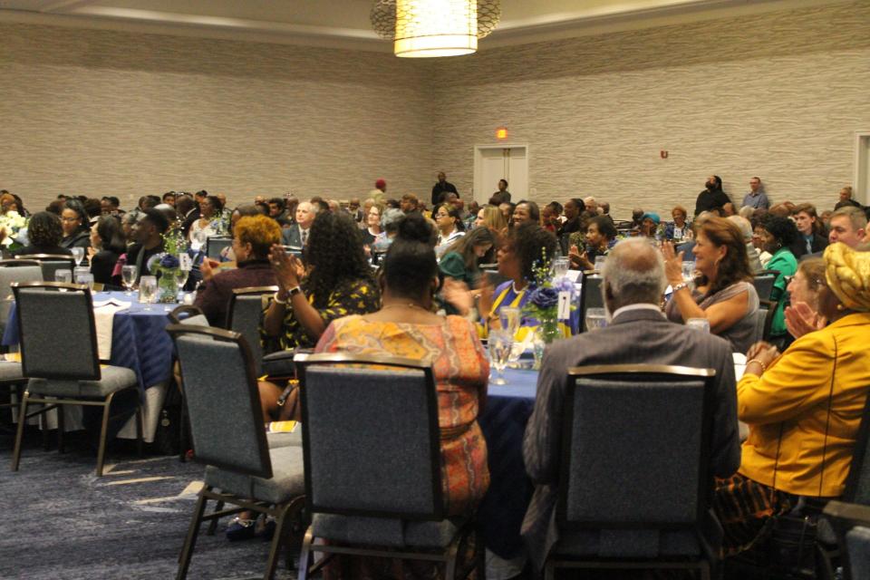 Many segments of the community attended the Alachua County branch NAACP's annual Freedom Fund and Awards Banquet Sunday evening in Gainesville.
(Credit: Photo by Voleer Thomas, Correspondent)