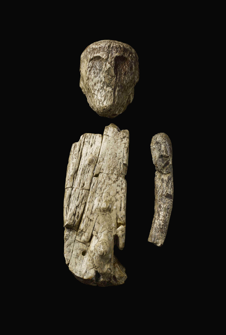 The oldest puppet or doll made of mammoth ivory, on loan from Moravian Museum, Anthropos Institute