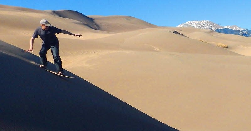 Specially designed boards and sleds are made just for the sand at Great Sand Dunes National Park. They're available to rent outside the park.