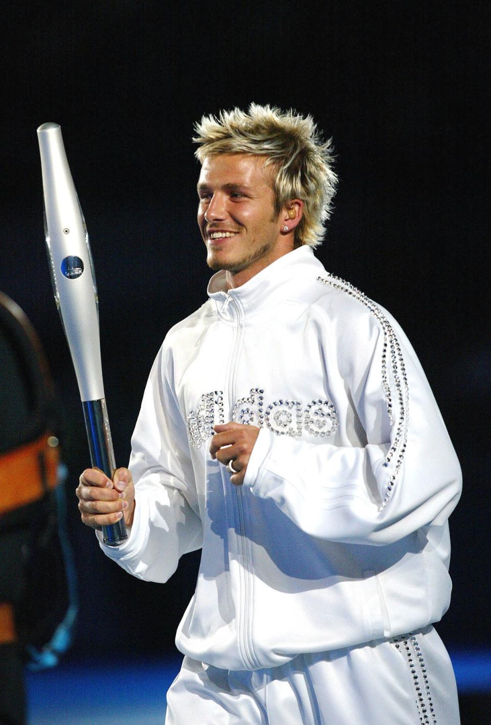 An Adidas look which Beckham wore before signing the most expensive brand deal to date with the brand (PA)