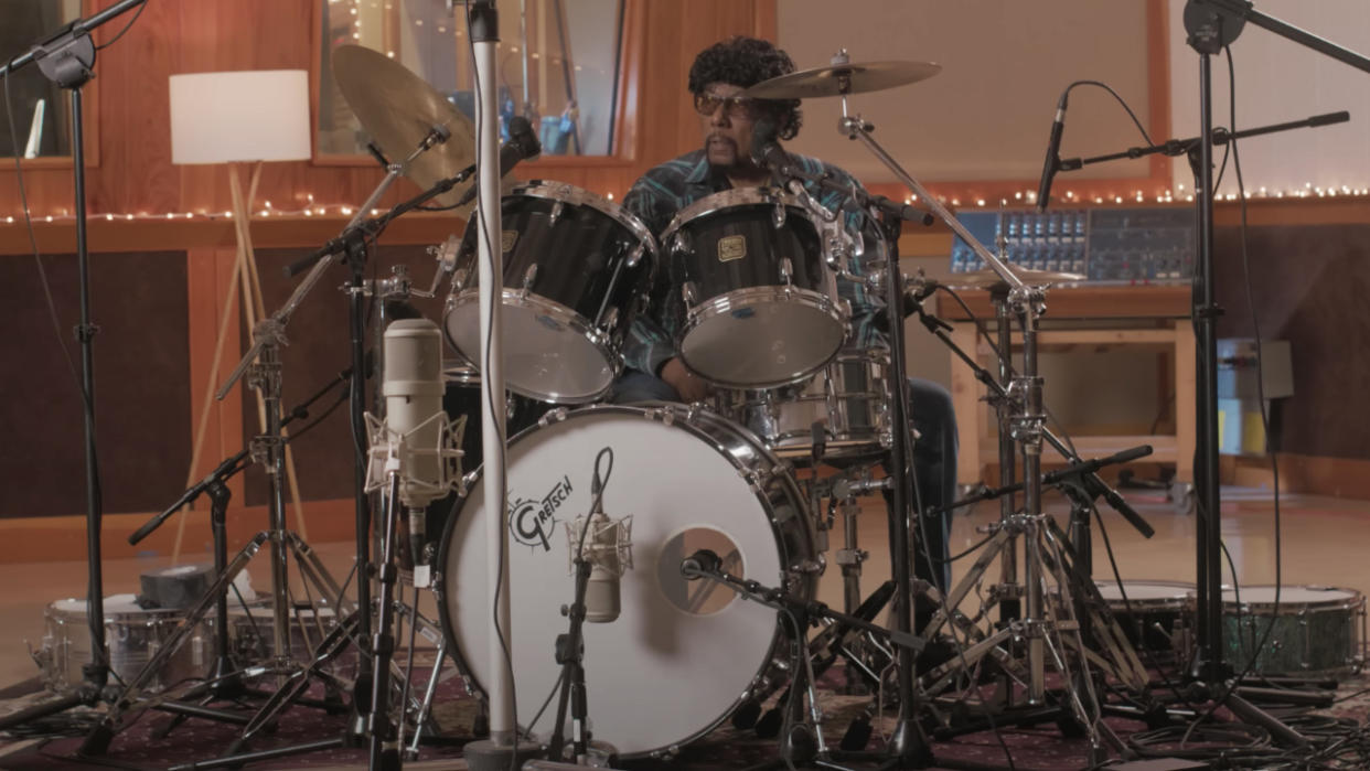  Funk drummer James Gadson in Studio 606. 