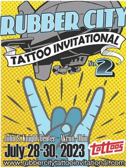 The Rubber City Tattoo Invitational will run Friday through Sunday at the John S. Knight Center in Akron.