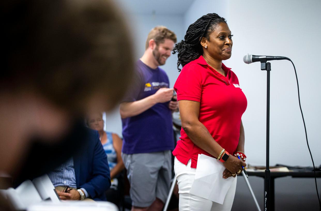 Springfield NAACP President Teresa Haley, who convened Wednesday's unity forum at Southeast High School.