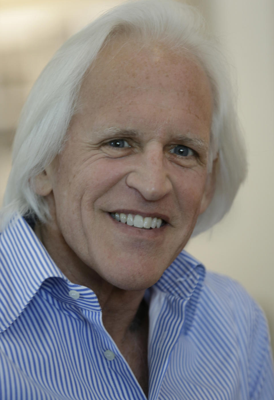 In this photo taken April 29, 2013, Robert Edsel, founder of the Monuments Men Foundation for the Preservation of Art, smiles during an interview at his organization's office in Dallas. Edsel started his foundation in 2007 to honor and continue the work of the Monuments Men, the roughly 345 men and women from 13 nations who helped protect cultural treasures during World War II. (AP Photo/LM Otero)