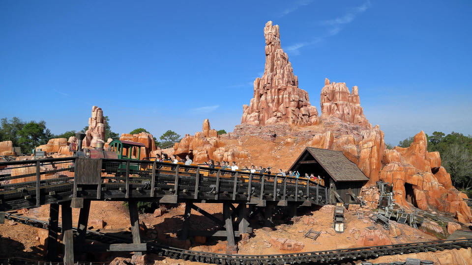 Big Thunder Mountain Railroad attraction at Walt Disney World