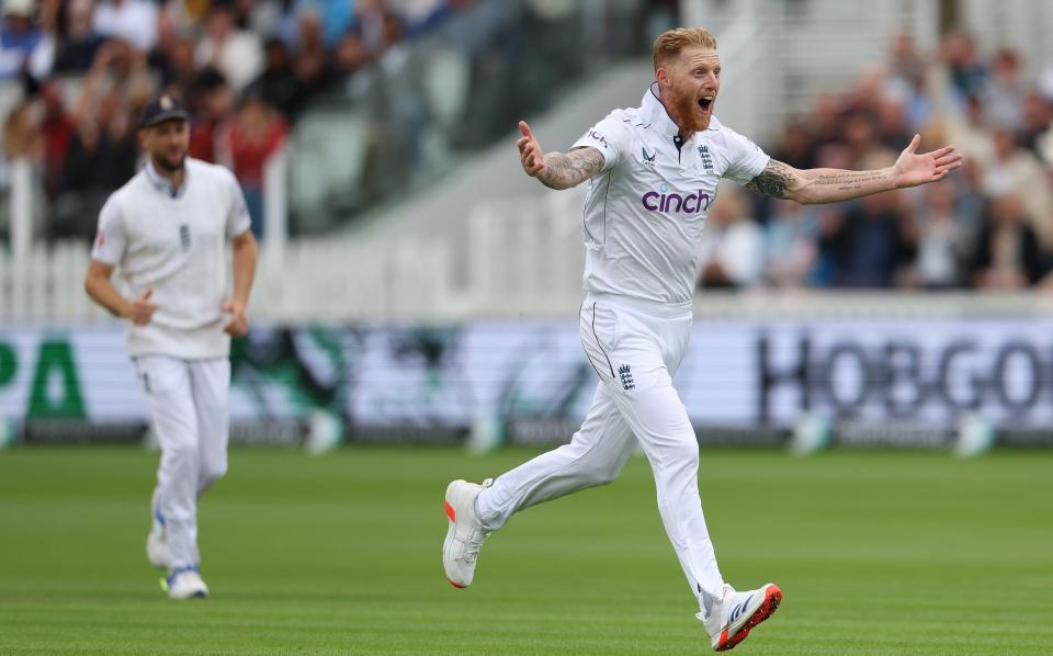 Ben Stokes celebrates