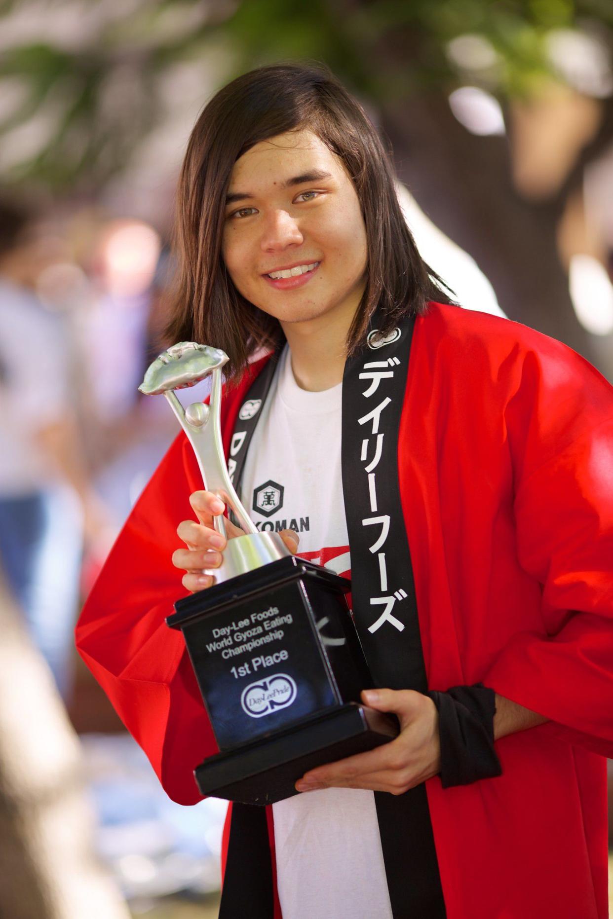 Matt Stonie wins the 2013 World Gyoza Eating Competition