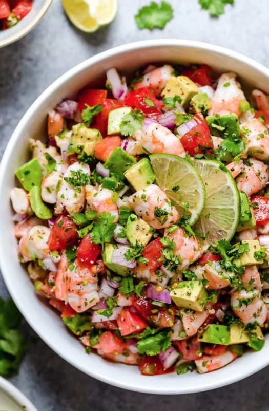 <p>Skinny Taste</p><p>A light and refreshing salad that requires no cooking! Lime juice and cilantro are the key ingredients to creating this wonderful, healthy salad you’ll want to make all summer long.</p><p><strong>Get the recipe: <a href="https://www.skinnytaste.com/zesty-lime-shrimp-and-avocado-salad" rel="nofollow noopener" target="_blank" data-ylk="slk:Zesty Lime Shrimp and Avocado Salad;elm:context_link;itc:0;sec:content-canvas" class="link ">Zesty Lime Shrimp and Avocado Salad</a></strong></p>