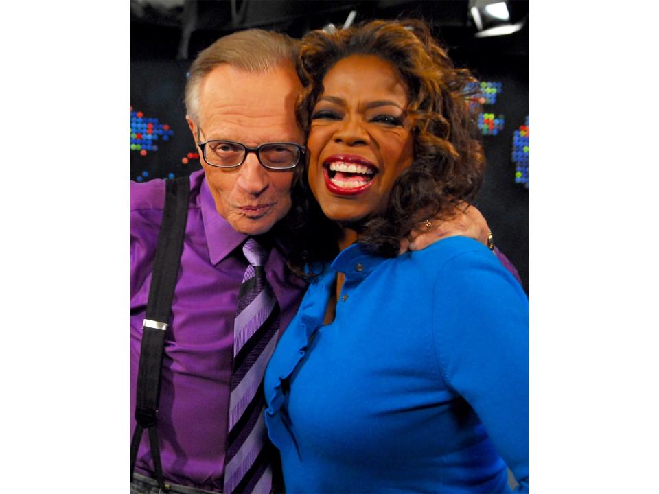 Oprah Winfrey joins King for his 50th anniversary in broadcastingGetty