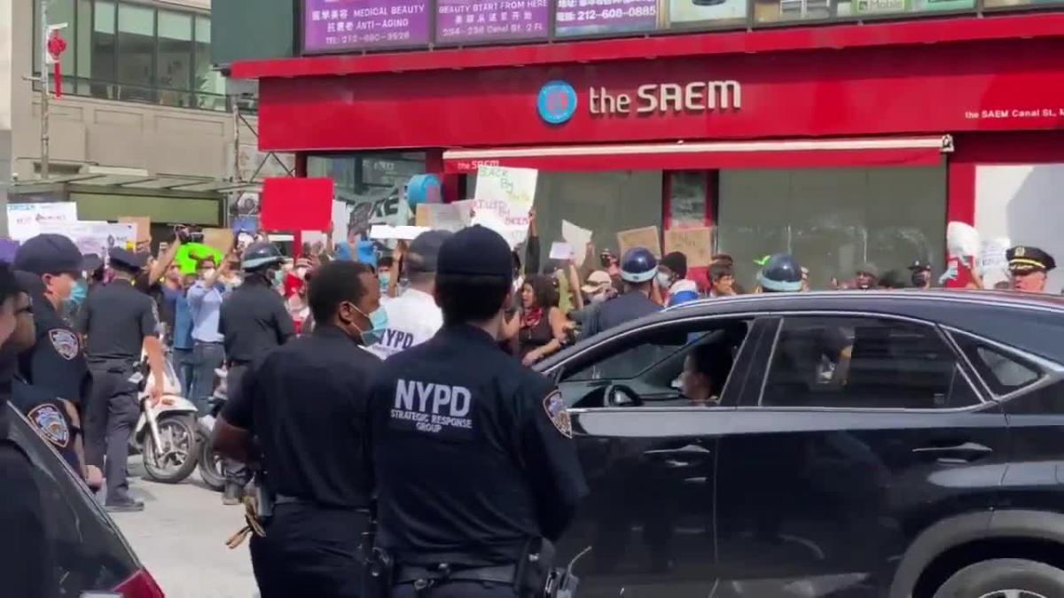 New Yorkers Protest Police Killing Of George Floyd 4490