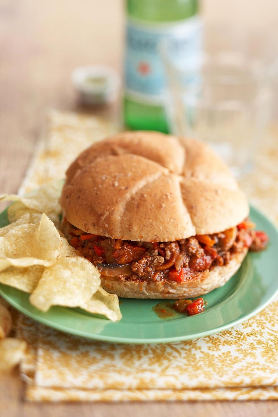 Pro Tip: This zesty sloppy joe meat makes excellent taco salads the next day.