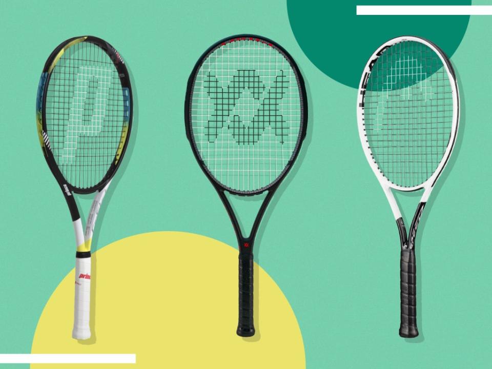 Choosing a racket of around 100 sq in head size and a weight of 300g will generally offer a nice balance of control and power (iStock/The Independent)