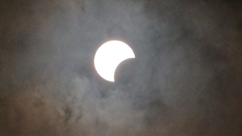 The annular solar eclipse on October 14, 2023. - Photo: George Dvorsky