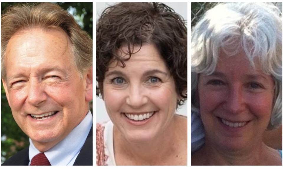 Blake Baldwin, Leslie Trentalange, and Miriam Whitehouse are running for two seats available on the Kennebunk Select Board.