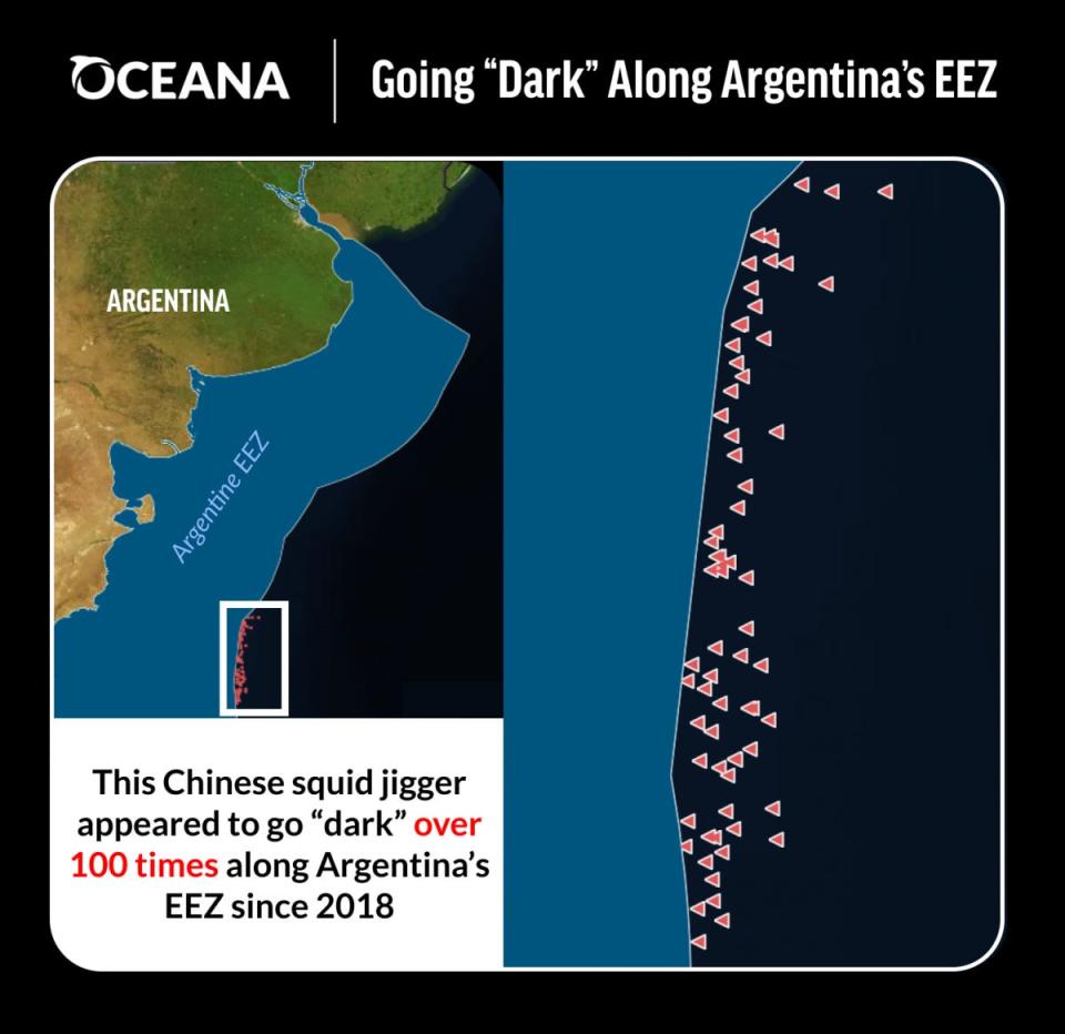 China Argentina dark fishing Oceana