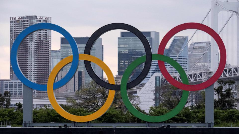 Olympic rings in Tokyo