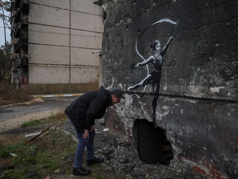 Banksy Showcases New Mural In War Scarred Ukrainian Town