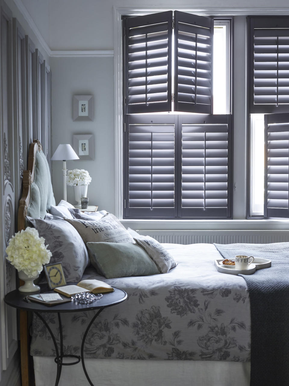 <p> &apos;Installing shutters in your country-style bedroom can add character as well as practical benefits,&apos; says Sam Tamlyn, General Manager at Shutterly Fabulous. &apos;One of the most functional benefits is their ability to insulate the room, acting as a form of double glazing which in turn can help to reduce heating bills. </p> <p> Compared to other window coverings such as curtains or blinds, shutters are an elegant, low-maintenance window solution that only requires a wipe with a damp cloth. </p> <p> Shutters can be fitted to all types of windows, meaning you can cater to any awkwardly shaped windows or doorways commonly seen in older homes. Solid shutters, in particular, can replicate the features of period properties. </p> <p> &apos;If you are looking to achieve total blackout in a bedroom, solid shutters are the ideal choice,&apos; says Sam Tamlyn. &apos;Slatted shutters are the ideal solution for balancing light and privacy in rooms where comfort and wellbeing are a must.&apos; </p>