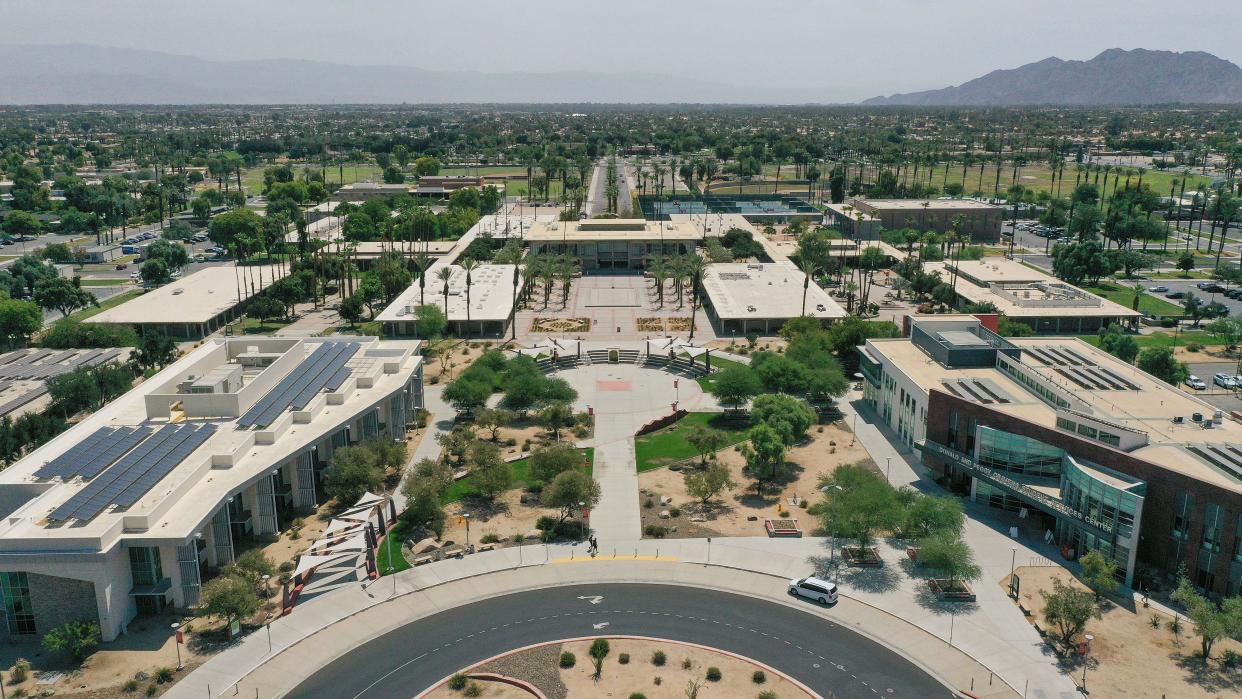 A 2022 view of the College of the Desert campus in Palm Desert.