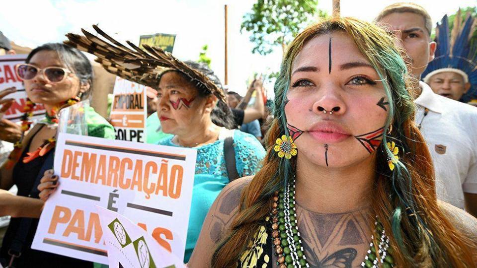 Protestas indígenas en Belém