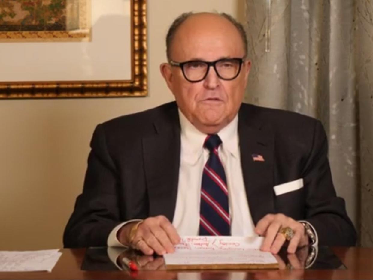 <p>Rudy Giuliani admitted he ignored symptoms</p> (YouTube / Rudy Giuliani )