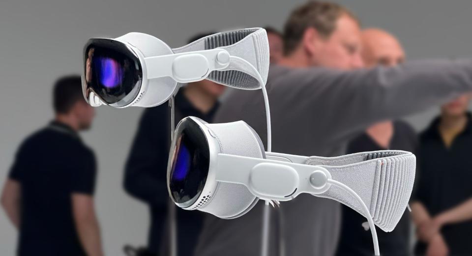 Apple Vision Pro headset at WWDC 2023