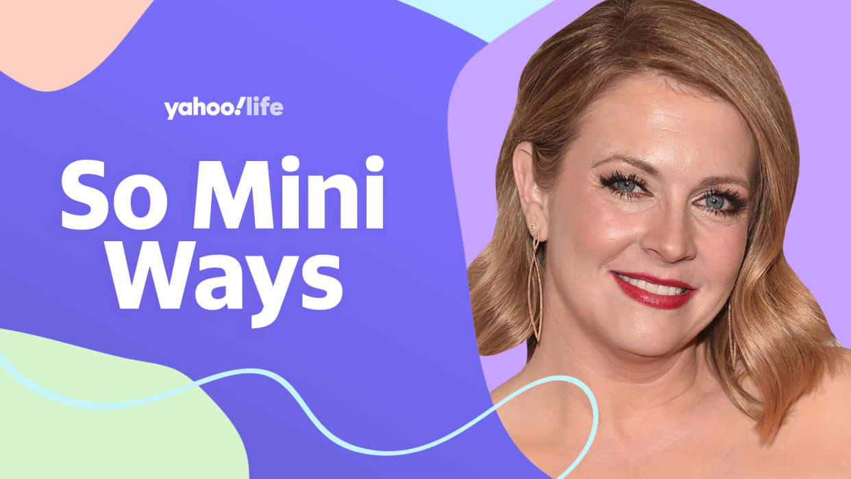 Melissa Joan Hart opens up about parenting during the pandemic and how she handles criticism online.  (Photo by Getty; designed by Quinn Lemmers)