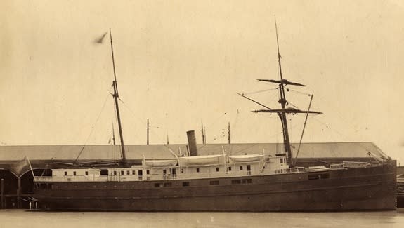 City of Chester, a passenger steamer that sank near San Francisco in 1888.