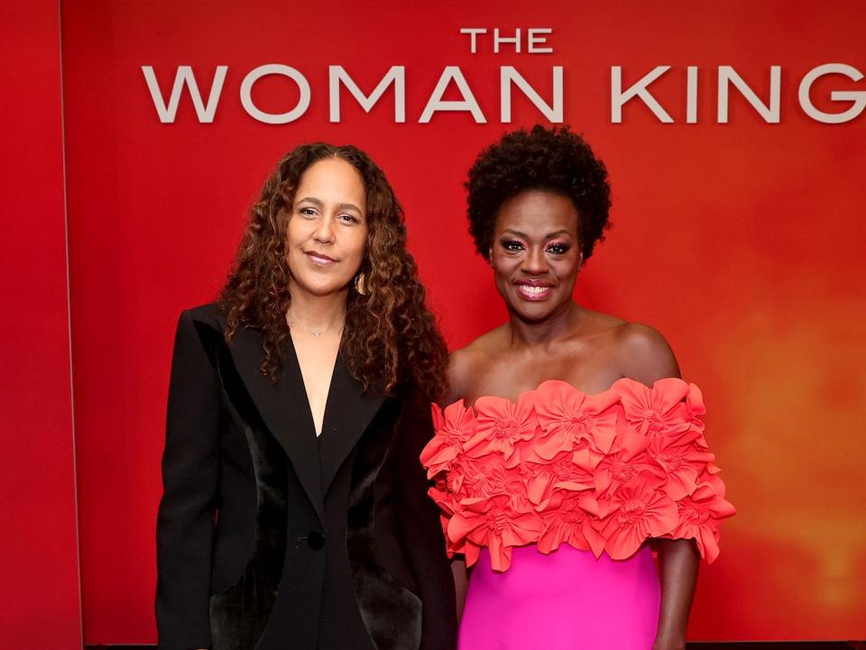 Gina Prince-Bythewood and Viola Davis standing next to each other