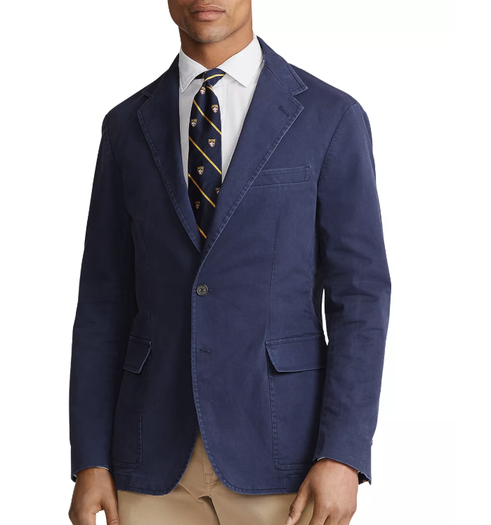 Stretch Chino Unconstructed Fit Sport Coat