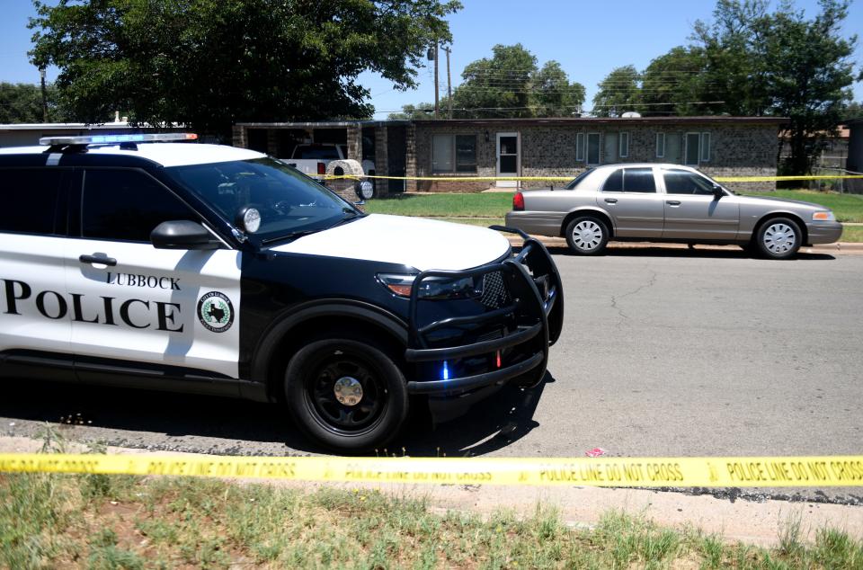 The Lubbock Police Department is investigating a shooting in the 1900 block of East Auburn Street that left one person dead, Tuesday, July 11, 2023. 