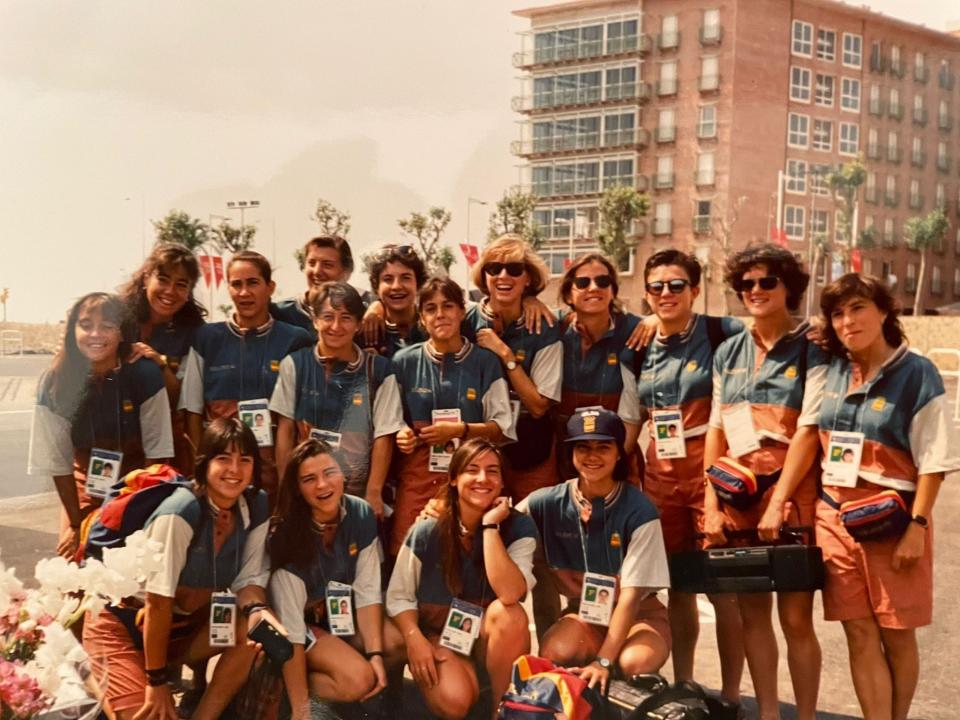 La selección española de hockey en Barcelona 92. Foto: Eli Maragall.