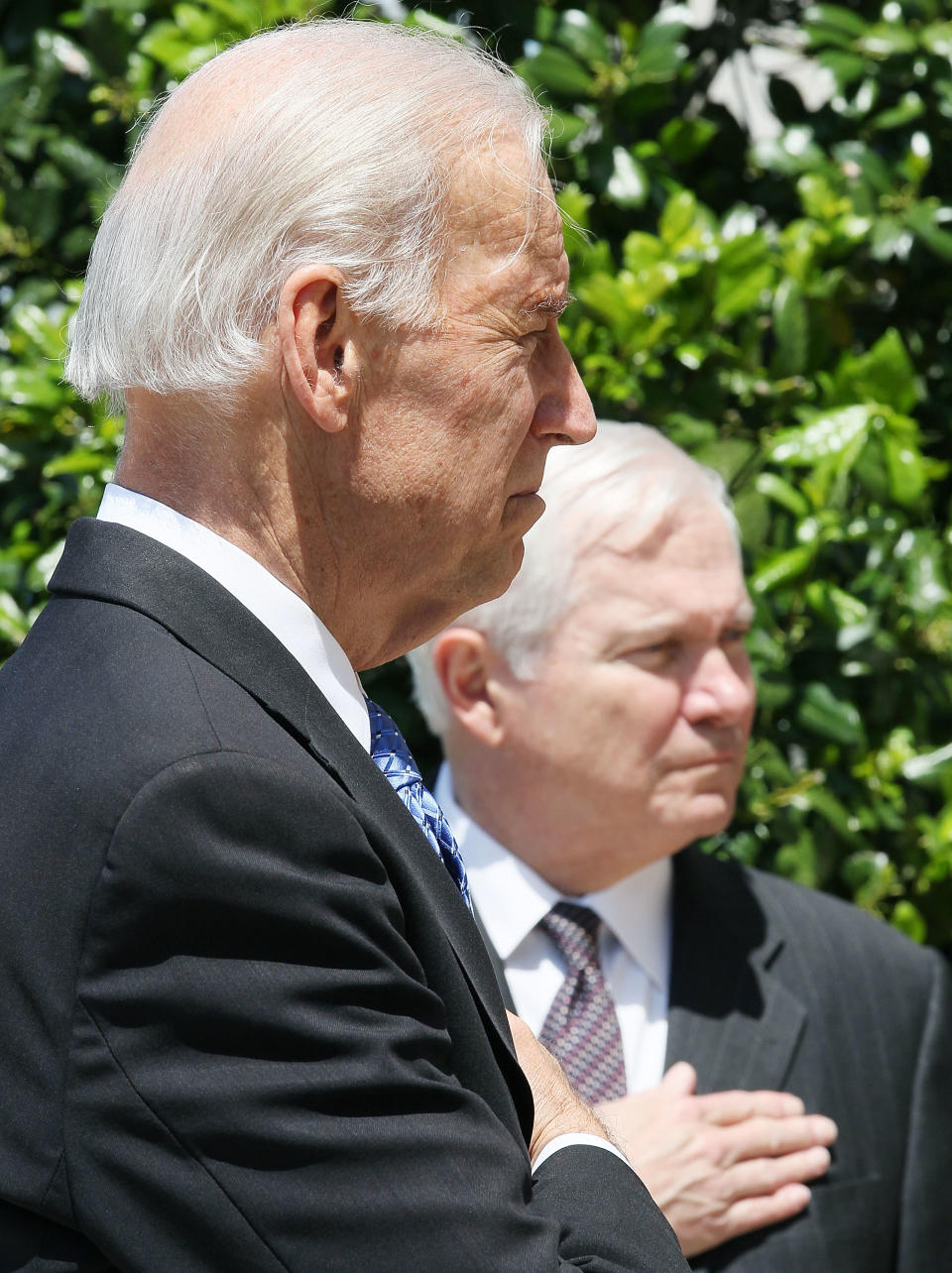 Biden Attends Wreath-Laying Ceremony At Pentagon Memorial For 9/11 Victims