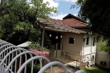 A view of former Prime Minister Lee Kuan Yew's Oxley Road residence in Singapore June 14, 2017. REUTERS/Edgar Su/Files