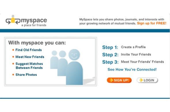 Myspace — Then (October 2003)