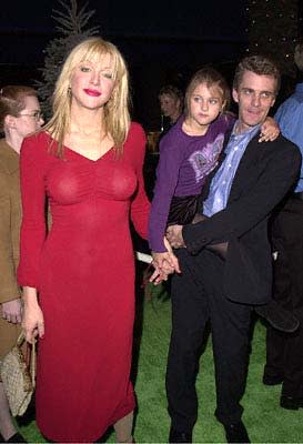 Courtney Love and entourage featuring Francis Bean Cobain at the Universal Amphitheatre premiere of Universal's Dr. Seuss' How The Grinch Stole Christmas