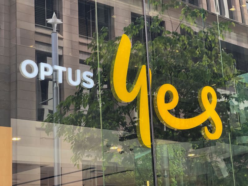 Optus shop in Sydney