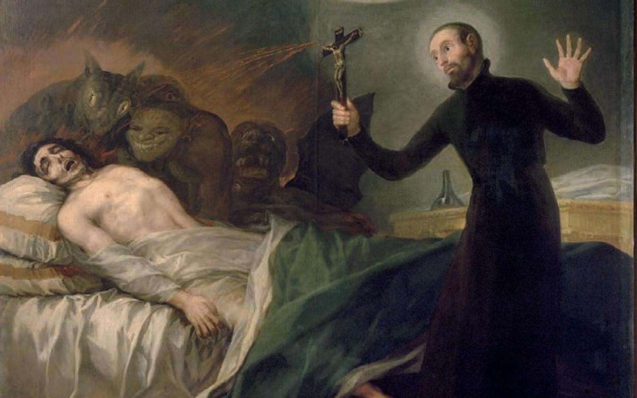 Francisco Goya's 1795 painting St. Francis Borgia Helping a Dying Impenitent - www.alamy.com