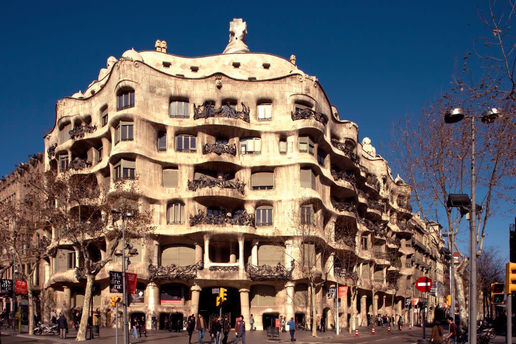 view of the exterior of casa mila
