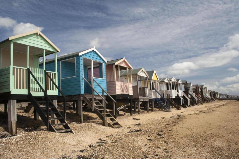 Traditional beach huts at Thorpe Bay, Southend-on-Sea (Getty Images/iStock)