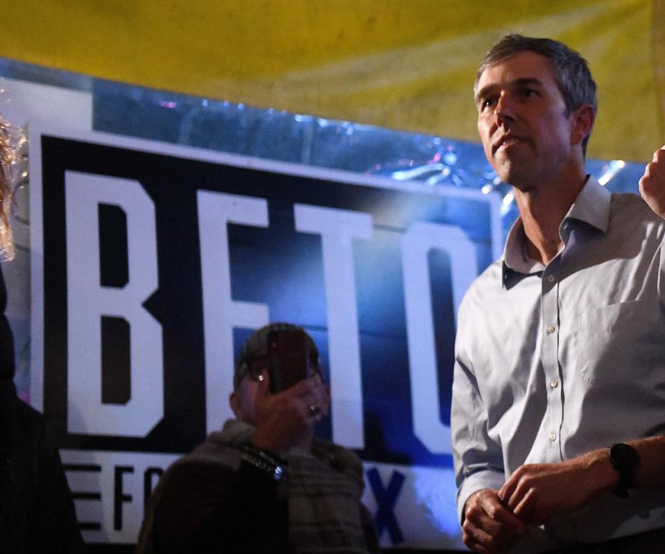 Texas gubernatorial candidate Beto O'Rourke hosts a campaign event, Thursday, Nov. 18, 2021, at La Playa by the Bay in Corpus Christi. O'Rourke announced his campaign on Monday.