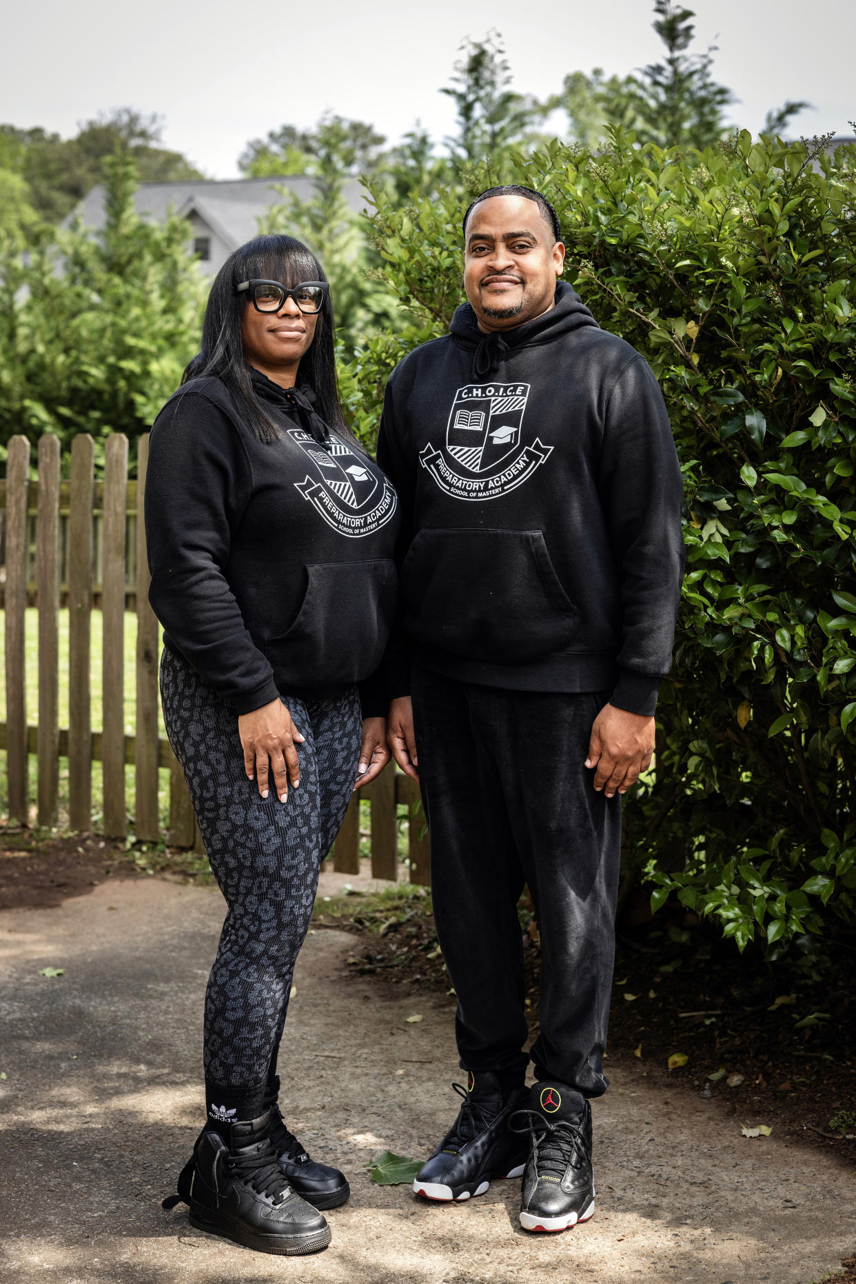 Keyanna Moreau and Jamal Moreau, the founders of  C.H.O.I.C.E. Preparatory Academy, which started as a microschool, in Lilburn, Ga., April 19, 2024. (Audra Melton/The New York Times)