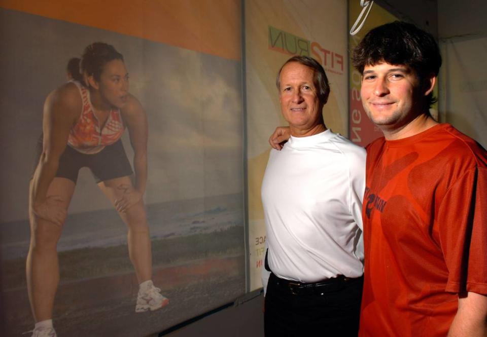 Bill Robinson, shown with his son, Parks, ran a Fit2Run store in the Mall at UTC. Mr. Parks lost his battle to cancer in 2020.
