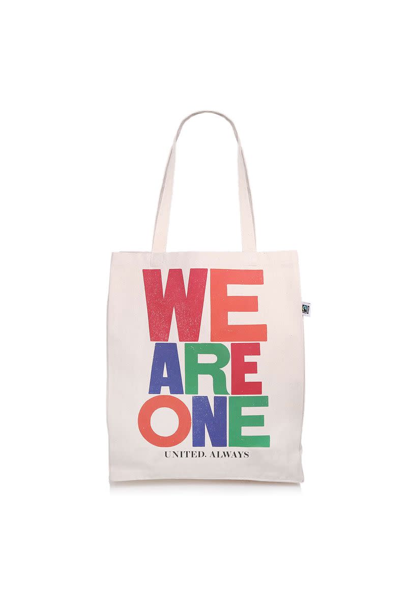 <p>Kurt Geiger has launched a canvas 'We Are One' tote bag with 100% of profits going to the NHS. The brand collaborated with the artist Anthony Burrill to feature his colourful 'WE ARE ONE' print.<br><br>Tote, £20, <a href="https://go.redirectingat.com?id=127X1599956&url=https%3A%2F%2Fwww.kurtgeiger.com%2Flimited-edition&sref=https%3A%2F%2Fwww.elle.com%2Fuk%2Ffashion%2Fwhat-to-wear%2Fg32252%2Ffashion-brands-charity-collaborations%2F" rel="nofollow noopener" target="_blank" data-ylk="slk:kurtgeiger.com;elm:context_link;itc:0;sec:content-canvas" class="link ">kurtgeiger.com</a>.</p><p><a class="link " href="https://go.redirectingat.com?id=127X1599956&url=https%3A%2F%2Fwww.kurtgeiger.com%2Flimited-edition&sref=https%3A%2F%2Fwww.elle.com%2Fuk%2Ffashion%2Fwhat-to-wear%2Fg32252%2Ffashion-brands-charity-collaborations%2F" rel="nofollow noopener" target="_blank" data-ylk="slk:SUPPORT NOW;elm:context_link;itc:0;sec:content-canvas">SUPPORT NOW</a></p>